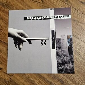 Scorpions Crazy World 1990 Promo Flat Album Poster 12x12 PolyGram Rock Pop D/S
